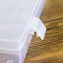 Cabilock - 2 scomparti in plastica, per 28 perline, per gioielli, orecchini, anelli, lettere e rocce