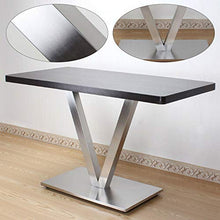 Base da tavolo in acciaio inox a forma di V, 70 cm, utilizzabile in ristoranti, arredi, feste, matrimoni, ecc