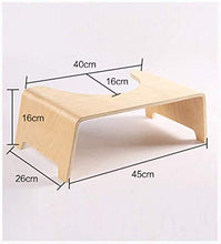 Sgabello per WC in Legno per Bagno, sgabelli accovacciati, Sgabello con Gradino riducono la S e allevia la stitichezza e Le emorroidi 7.1 (Colore: Bianco)