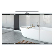 SXFYZCY Mobile Specchio da Bagno con Lampada a Specchio Mobile Specchio a Scomparsa, Mobile Specchio da Bagno con Mobile Contenitore Specchio da Bagno