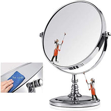 Specchio per il Trucco ingrandito, Bagno dell'ingrandimento Rotondo a Doppia Faccia (Size : 7 Inches)