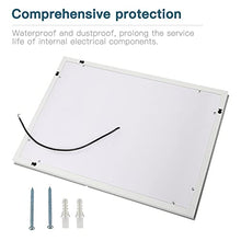 Turefans Specchio da Bagno con LED, 22W + Bianco Freddo + Interruttore tattile (60 * 80 cm)