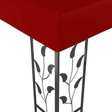 E E-NICES Gazebo 3x3 m Rosso Vino