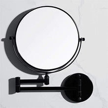 ZCCL Specchio per Il Trucco con Il Bagno Specchio Nero Specchio per Il Trucco da Parete Specchio per Il Trucco da Bagno Specchio per la Bellezza Pieghevole Lente d'Ingrandimento Specchi da Parete