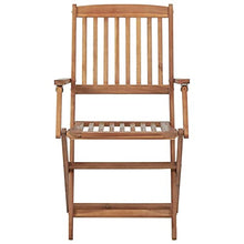 vidaXL Sedie da Giardino Pieghevoli 2 pz con Cuscini Massello d'Acacia