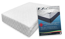 COPRIMATERASSO ELASTICIZZATO FLY 2.0 SPUGNA JACQUARD con angoli - MATRIMONIALE 2 PIAZZE