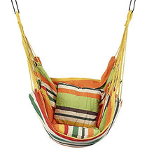 LKITYGF Allegro Bambini Hammock Hammock Sedia a Sospensione Sedia a Sospensione Sedia da Sedia con 2 Cuscini per Giardino Esterno Coperto