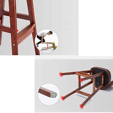LWW Sgabelli, Gambe in legno con Indietro Sgabelli Solid sedia di legno Simple Home Kitchen Restaurant schienale alto