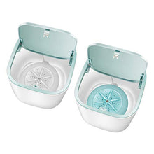MERIGLARE 2X Rondelle Portatili per Lavatrice 18W Spazzole per Trucco USB Calze da Viaggio