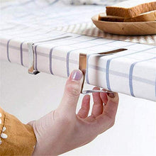 Wacemak1r - Clip per tovaglia, in acciaio INOX, 4 pezzi