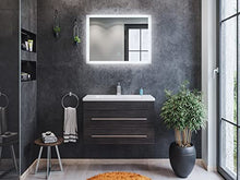 Mobile bagno Mars 800 SlimLine con specchio a LED antracite venato