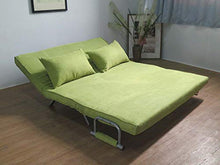 ITALFROM Divano Letto Sofà Bed Verde Divani 153x69x82h Divanetti Divano Letto 2 Piazze cod.4033