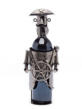 Contenitori del Vino Wine Rack Bottle Holder Metallo Nave Pirata Capitano