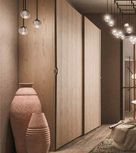 Dafne Italian Design Armadio a 2 porte scorrevoli in legno di noce (cm. L.285 P.66 H.250) (TVG)