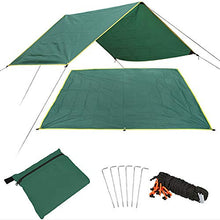 Warooma - Tenda impermeabile e leggera, 1,5 m x 2,2 m, per campeggio, zaino in spalla, picnic
