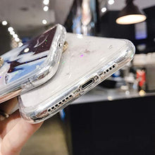 Suhctup Compatibile con Samsung Galaxy Note 9 Custodia in Slim Morbido Silicone TPU,Marmo Design con Glitter Brillantini Bling Cristallo Chiara Paraurti Protettiva Cover con Ring Kickstand -1