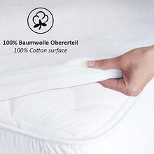 Melunda Coprimaterasso Impermeabile - 100 x 200 cm - Coprimaterasso in Cotone - Elasticizzato - Ipoallergenico, Antiacaro e Dermatologicamente Testato