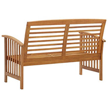 Tidyard Panca da Esterni, Panchina da Giardino in Legno Massello d'Acacia,Arredi da Esterno,119 x 67 x 83 cm,
