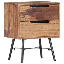 vidaXL Comodino 40x30x50 cm in Legno Massello di Sheesham