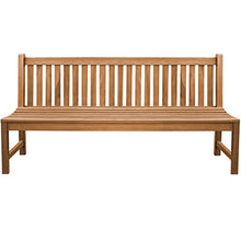 Panchina da giardino Ascoli in legno massiccio senza braccioli