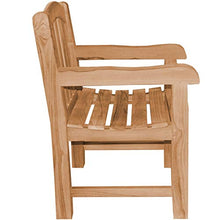 Poltrona da giardino XXL in legno di teak Bari, extra forte