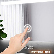 SIRHONA - Specchio LED per bagno, 100 80 70 60 50 45, 70x50cm(09)