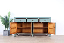 Yajutang - Cassettiera cinese con 4 ante e 3 cassetti, colore: Grigio