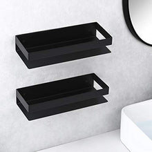 KES Mensole Doccia 2 Pezzi Mensole da Muro per Bagno Mensola da Bagno 30CM Montaggio a Parete Acciaio inossidabile SUS304 Opaco Nero, BSC205S30ADG-BK-P2