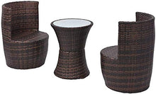 Mobili da giardino Terrazza Set di balcone Set, Piccolo Pub Set con tappetino 3 pezzi Set di balcone Set di set di mobili, Mobili da terrazza,Brown