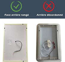 SIRHONA - Specchio LED per bagno, 100 80 70 60 50 45, 70x50cm(09)