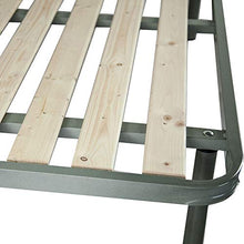 Comprarredo Rete singola in ferro ortopedica a doghe verticali misure 80 x 190 cm, dotata di tavole in legno massello e piedi avvitabili, per materasso una piazza