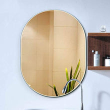 MMWYC Specchio Ovale for Bagno Specchio a Parete Specchio Senza Cornice Specchio a Parete for lavabo Specchio for Bagno