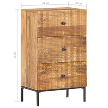 vidaXL Credenza 45x30x75 cm in Legno Massello di Mango