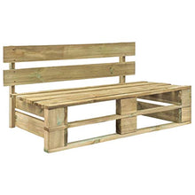 FAMIROSA Panca da Giardino con Pallet in Legno-4694