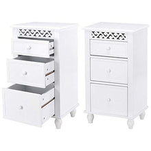 LGYLucky - Armadietto da Bagno in Legno, Stile Moderno, Colore: Bianco