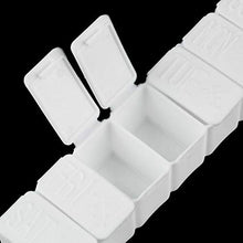 1 piccola scatola per pillole e farmaci, per 7 giorni, non rimovibile, in plastica