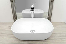 Lavabo in ceramica, 50 cm x 40 cm x 14,5 cm, per bagni e ospiti