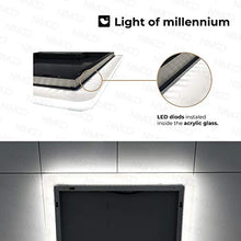 Nimco - Specchio cosmetico a LED, con Illuminazione indiretta e Luce Bianca Fredda, 120 x 70 cm