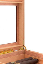 SMEJS Cigar Box-25-50 Cigar Humidor Desktop Finitura Mogano