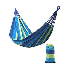 Amaca in cotone per esterni, 200 x 80 cm, 2 persone, amaca a righe, per il tempo libero, per il campeggio, la caccia