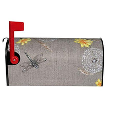 Custodia magnetica per cassetta postale con libellula, design unico, per giardino, cortile, dimensioni standard, 53 x 45 cm
