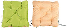 Meerweh Set di 2 cuscini per poltrona design nordico, colore verde/beige, 50 x 50 x 10 cm