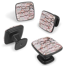Cartone animato pigro 4 PCS Pomelli per Porta, Pomolo per Mobile, Pomelli per Mobili con Viti, Maniglia per Armadietto, Pomelli per Porta, Pomelli per Cassetti per Porta, Armadio, Cassetto e Credenza