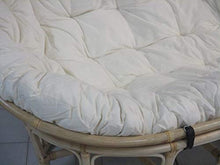 fantasie d oriente Poltrona PAPASAN Divano 2 POSTI Rattan Naturale con Cuscino E Cinghie CM 170X105X87 H Vimini con Cuscino E Cinghie PAPASAN Salotto