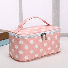 Topxingch - Borsa da viaggio per cosmetici, con cerniera, motivo cactus, a righe, con stampa a pois, 5 #