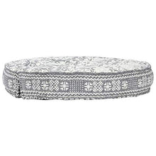Tidyard Pouf Divano in Tessuto Grigio Chiaro/Indaco 100x20 cm,Divano Cameretta,Divano Camera da Letto,Chiase Longhe Tessuto,Divanetto Camera da Letto Tessuto 100x20 cm