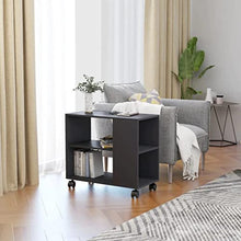 vidaXL Tavolino Grigio 70x35x55 cm in Legno Multistrato