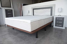 Materasso Topper viscoelastico antiacaro traspirante ed estraibile (150 x 190 cm)
