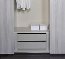 ERREBI Cassettiera Interna per vano Armadio da 89 cm 2 cassetti L.89