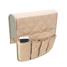 Sicneka - Organizer per bracciolo da divano, impermeabile, antiscivolo, per poltrona, poltrona, reclinabile, 88,9 x 33 cm, colore: beige - Arredi Casa